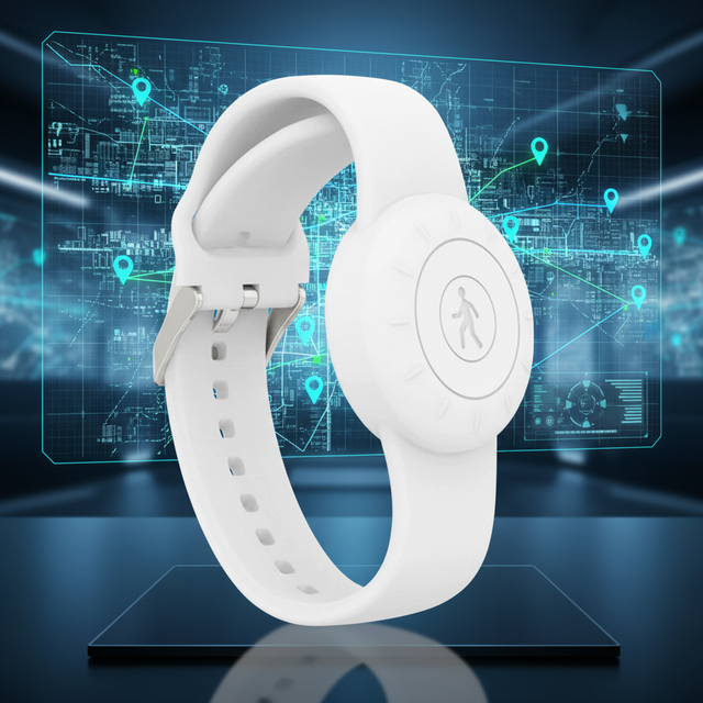 KKM W1 Waterproof IP65 Bracelet Personal Wristband Ble Smart Emergency SOS Button for Beacon Tracker Device Manufacturer