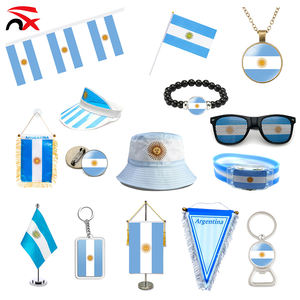 Set de Regalo para Fanáticos del Fútbol 2026, Bandera de <span class=keywords><strong>Argentina</strong></span>, Kit de Animación para Partidos de Fútbol, Pegatina de Tatuaje Argentino, Gafas de Sol, Bandera para Coche - Product Image 1