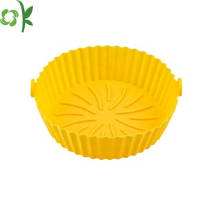 OKSILICONE Food Safe BPA Free Air Fryers accessori <span class=keywords><strong>per</strong></span> forno 6.5-8 pollici riutilizzabile antiaderente Silicone <span class=keywords><strong>friggitrice</strong></span> strumento di cottura - Product Image 1