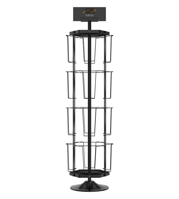 Rotating Metal Wire Brochure Display Rack