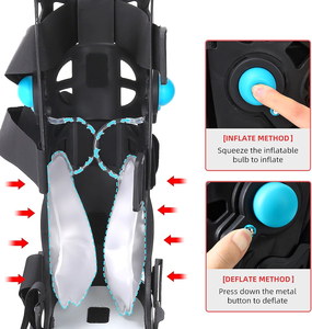 Grande botte de marche pneumatique orthopédique CAM Air Walker coulé de jambe chirurgicale gonflable pour les fractures de la cheville entorse du pied cassé - Product Image 6