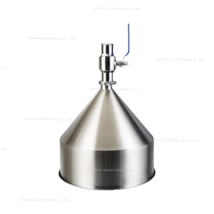 Tốt thép không gỉ SS304 316L cấp thực phẩm kẹp Hoop loại Phễu máy móc làm đầy Phễu - Product Image 1