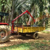 FFB Grabber Oliepalm Grabber Tractor Palmvruchtenoogstmachine Pengambil Kelapa Sawit Tractor Palm Grab