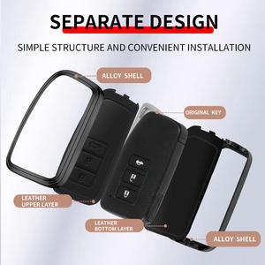 NUEVA Funda de Cuero y Aleación de Zinc para Llave de Coche Lexus NX IS RX ES LS GX LX UX GS 200 260 300 350 NX200 ES300 RX350 NX300 - Product Image 3
