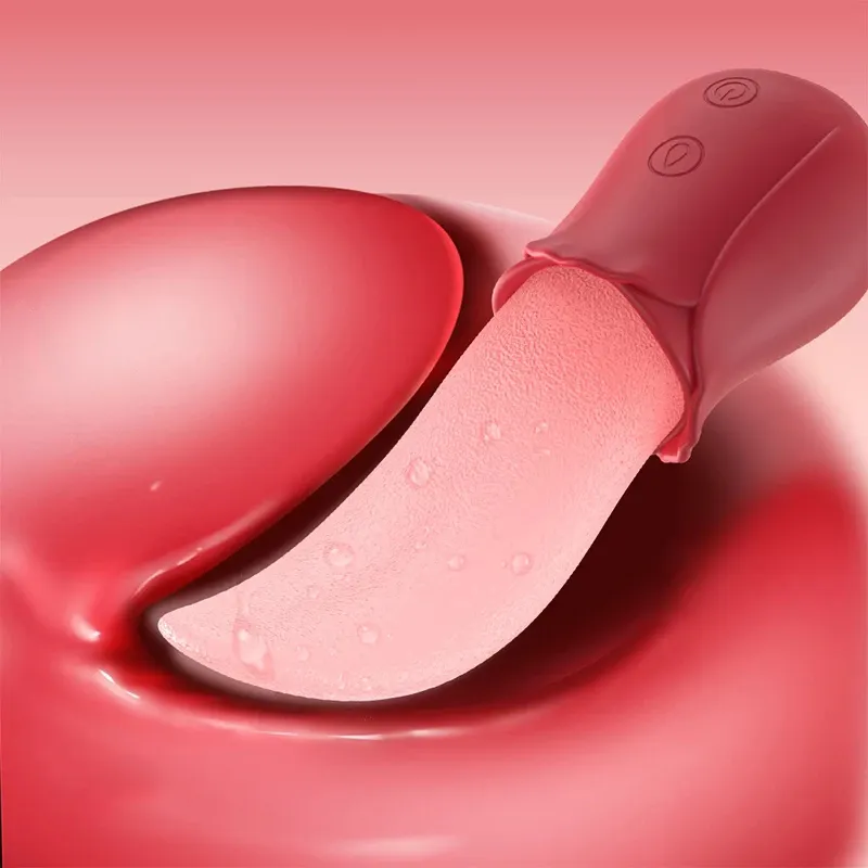 Youngwil 10 Velocidades Realista Lambendo Tongue Vibradores para Mulheres Mamilos Estimulação Clitoriana Brinquedos Sexuais para Adultos Casais Femininos