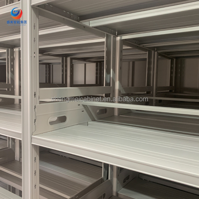 Durable Steel Modern Heavy Duty Mobile Shelving 13 Shelves Hospital School Workshop Commercial Use Document Storage