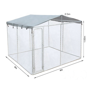 Çin fabrika 10x10x6 <span class=keywords><strong>ft</strong></span> galvanizli açık köpek kulübesi kafes/metal köpek run kafes/evcil hayvan oyun parkı - Product Image 2