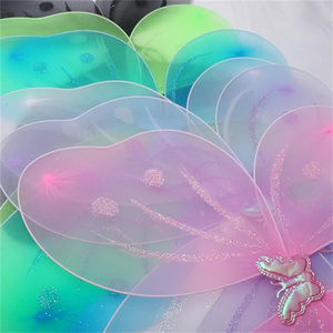 Toptan kelebek çılgınlığı melek prenses kızların peri kanatları çocuklar kostüm kelebek kanatları için parti giyinmek - Product Image 4