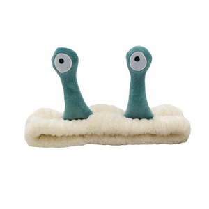 Wholesale Cartoon Funny <strong>Snail</strong> Face Washing Hair Band Fashion Korean Creative Plush Unisex Handmade <strong>Makeup</strong> <strong>Headband</strong> for Women - Product Image 6