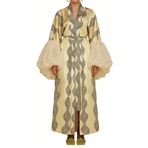 Cárdigan de Mujer para Vacaciones en la Playa, Camisa con Mangas de Campana, Estampada, Estilo Playero - Product Image 2