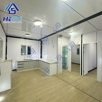 Structure de maison préfabriquée complète en conteneur extensible de 40 pieds ou 20 pieds, maison préfabriquée à 2, 4 ou 5 chambres, maison portable