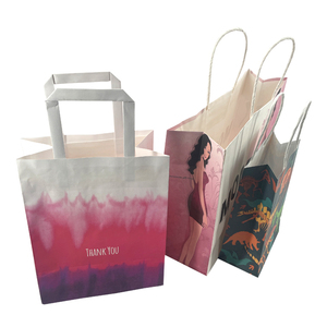 Bolsa de Papel de Regalo Personalizada de Lujo con Cuerda de Papel, Bolsa de Embalaje Kraft para Llevar Comida, Máquina para Hacer Bolsas - Product Image 4