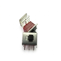 Livolo — interrupteur coulissant Miniature, avec 6 broches à Angle droit, terminal PCB 2A, 250V 5A120V, boîtier en acier inoxydable