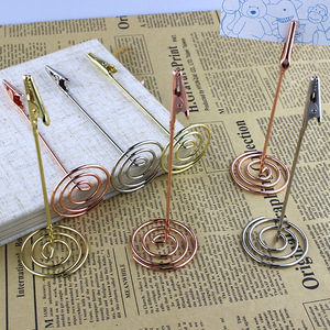 Siêu thị nhà hàng phụ kiện A4 thư mục giấy đuôi dài Hollow <span class=keywords><strong>Clip</strong></span> kim loại vé chủ thẻ cho văn phòng phẩm Nguồn cung cấp - Product Image 4