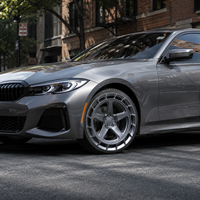 Jantes en aluminium forgé GW 19 20" 5x112 5x114.3 Gris Stealth Design Turbofan pour Tesla Model 3 Y BMW M3 M4 Mustang GT