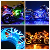 6 PCS LED Dream Color Neon Chasing Bande lumineuse à LED pour moto Lumière LED pour moto