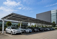 Système de montage de carport solaire étanche Zhongxin pour panneaux photovoltaïques, structure pour voitures électriques, assemblage rapide, résistant aux rayures et au vent