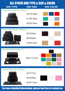 Kotak Kado Magnetik Mewah Grosir <span class=keywords><strong>3</strong></span> Warna Dengan Pita, Tutup Magnetik, Kotak Kado Datar - Product Image 6
