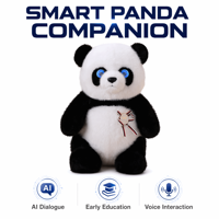 Robot Panda Pintar Boneka AI Dialog Edukatif Ramah Lingkungan Bersertifikat EN71 Penunjang Emosi Pereda Stres Hadiah Anak Dapat Disesuaikan