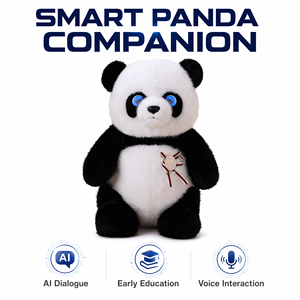 Peluche Panda Robot Intelligent avec Dialogue IA, CE CPC, pour Soutien Émotionnel <span class=keywords><strong>et</strong></span> Soulagement du Stress, Cadeau pour Enfants, Réglable, Cadeau de Fête, Vente en Gros - Product Image 1