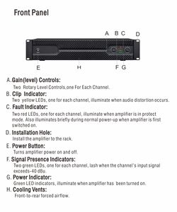 1000Watts Ngoài Trời Đảng Âm Thanh Công Cộng Chuyên Nghiệp Class Td 2U 2 Kênh Khuếch Đại Công Suất Stereo Loa Siêu Trầm - Product Image 3