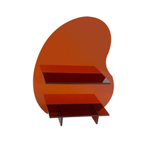 Boîte de rangement de présentoir cosmétique de vanité en acrylique mobile pour les magasins à domicile et les expositions en métal, plastique et bois