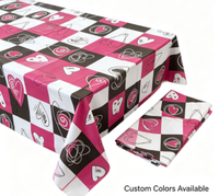 Housse de table imperméable, résistante à l'huile et aux taches, motif feuillage, tissu brocart pour utilisation sur table personnalisée