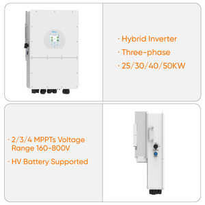 Bộ pin Lithium HV 57kWh 71kWh 86kWh 100kWh với biến tần lai Deye SUN-25/30/40/50KW-SG01, hệ thống điện mặt trời thương mại + ESS - Product Image 3