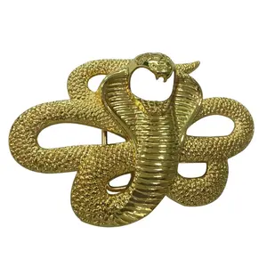 Silber Pistole Gold Luxus Western Hebilla Schlangen schnalle für Gürtel