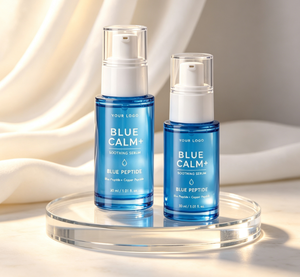 Blue Calm+ Soothing <b>Serum</b> 30ml Blue Peptide <b>Face</b> Moisturizer Private Label OEM - Product Image 6
