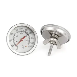 Pointer Disc Bbq Food Thermometer 403 Stainless Steel Bimetallic Floating Meat Thermometers Wireless Dial For Barbecue