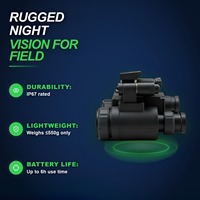 Jumelles de vision nocturne à fusion optique PVS156, autonomie de 6h, ultra-légères (550g), étanches IP67, résolution 1024x768, vision nocturne