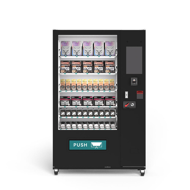 Poland Touchscreen Vending Machine Manufacturer Intelligent Self-Service Cosmetic Makeup Beauty Pink Locker Vending Machine
