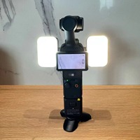 Luce LED Magnetica per Selfie e Videocamere d'Azione, 3 Temperature di Colore, Luminosità Regolabile, Alimentazione USB