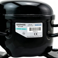 Compresor de Refrigerador QDZH50G de Repuesto para L.G R134a, Compresor de CC de 12 V y 163 W, Compresor de Refrigerador de Corriente Alterna con Doble Inversor, Piezas de Refrigerador