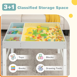 Giá Tốt Nhất <span class=keywords><strong>Toddler</strong></span> Bằng Gỗ Xây Dựng Khối Bàn Trẻ Em Bằng Gỗ Chơi Hoạt Động Bảng Cho Phòng Khách - Product Image 5