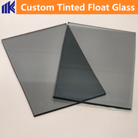 Verre flotté teinté 3-12 mm gris clair/gris foncé/noir bronze, feuilles de verre trempé laminé 3300*2140 mm pour bâtiments industriels