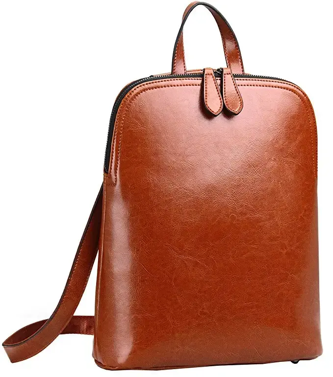 Custom Trendy ladies Durable PU Leather Backpack wholesale casual school business backpack for girls