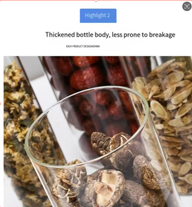 6'lı Kare Cam Saklama Kavanozları Seti 887 ml Hava Geçirmez Bambu Kapaklı ve Tokalı, Konserve, Çay, Kahve, Un, Şeker ve Şekerleme Saklamak İçin - Product Image 5