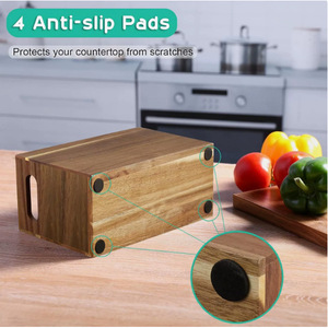 กล่องเก็บของในครัวไม้ ออแกไนเซอร์อเนกประสงค์สำหรับใช้ในบ้านและสำนักงาน - Product Image 2