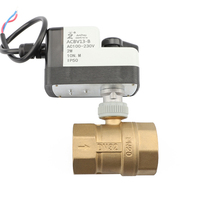 Vanne de régulation à 2 lignes et 1 point JUNZHOU BV13, actionneur motorisé 12V 24V 110V 220V 230V, vanne à bille électrique DN15 20 25 32 40 50