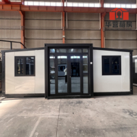 Préfabriqué Mobile En Acier 20 pieds 30 pieds 40 pieds 2 3 Chambre Pliant Extensible Minuscule Conteneur D'expédition Préfabriqué Bureau Maisons Villa Maison