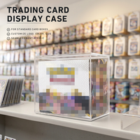 Boîte de protection magnétique en acrylique sur mesure pour cartes TCG, protection UV, 30e anniversaire, pour comptoir de magasin de cartes, boîte en acrylique UPC