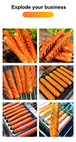 Gaufrier à gaz en acier inoxydable pour hot-dog Saucisse Grill Equipment Gaufrier avec température réglable Gaufre Snack Equipment