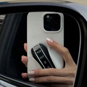 Support de clé de voiture en silicone pour Audi Mercedes Benz étui de téléphone portable en TPU pour <span class=keywords><strong>coque</strong></span> de couverture de clé <span class=keywords><strong>Porsche</strong></span> pour <span class=keywords><strong>iPhone</strong></span> 15 Pro - Product Image 4