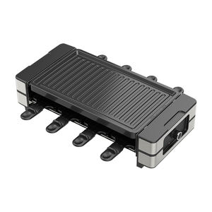 Grill à <span class=keywords><strong>raclette</strong></span> électrique 8 personnes 22956, multifonction, intérieur, poêle antiadhésive, aluminium moulé sous pression PTFE, sans fumée, pour la maison - Product Image 6