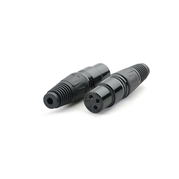 Đầu Cắm Micro XLR 3 Chân Đực Và Cái Cannon Đầu Cắm Mic Cáp Âm Thanh AV Đầu Nối Cáp Pháo Đầu Cắm Âm Thanh