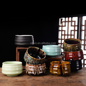 Cuencos de té Matcha ceremonial de tonos tierra de alta calidad Matcha Chawan esmaltado hecho a mano - Product Image 2