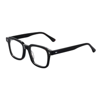Lunettes carrées italiennes à monture épaisse, anti-lumière bleue claire, à monture épaisse, vente en gros, tendance