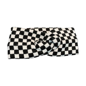 جودة عالية لينة عقال أحمر مع نمط الشطرنج ارتداء النساء اليومي ملحق بسيط - Product Image 5